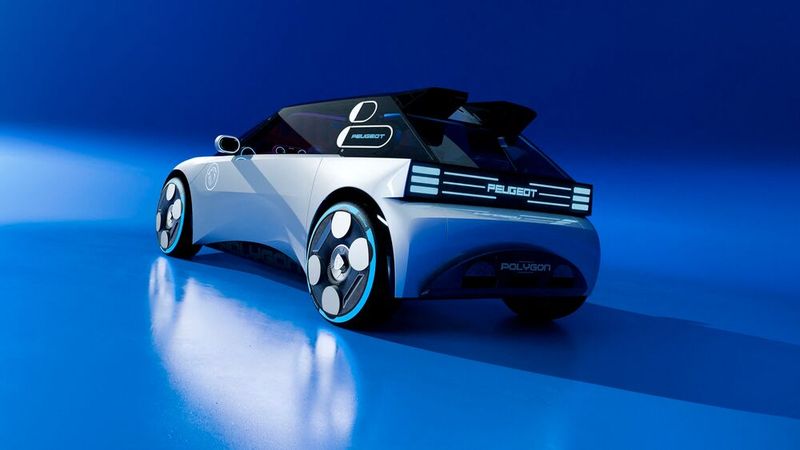 Die Goodyear-Reifen greifen das Farbthema der Außenhaut auf. (Bild: Peugeot)