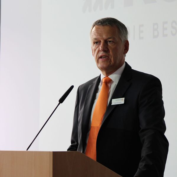 Nordanex-Chef Ralph Warmbold bei der Eröffnungsrede (Bild: Nordanex)