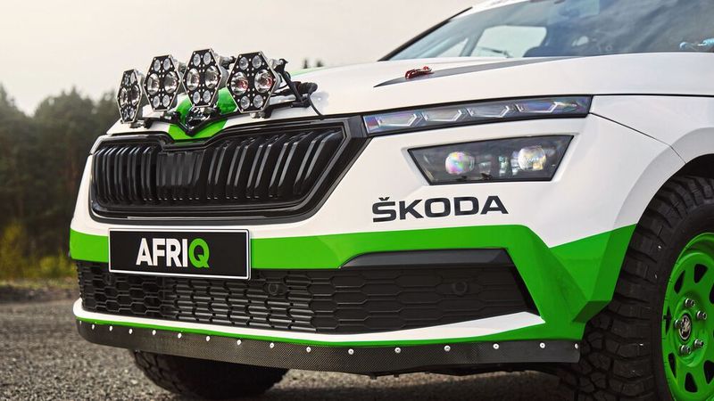 Der Afriq hat zahlreiche Outdoor-Applikationen an Bord. (Bild: Skoda)