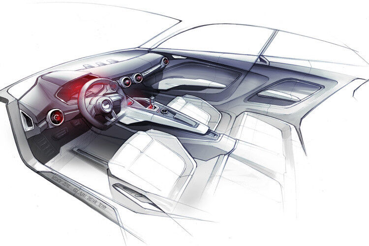 Sportlich gezeichnetes Cockpit. (Bild: Audi)