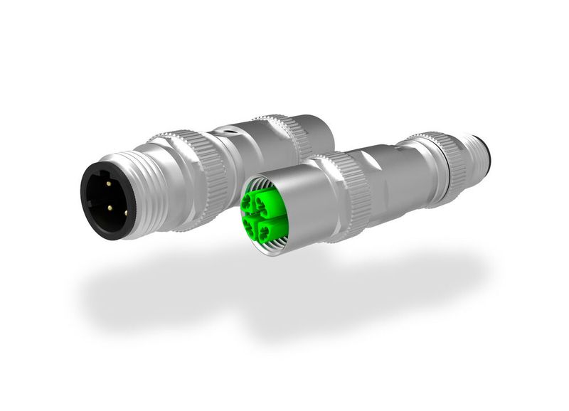 Die M12-Adapter von Provertha besitzen eine X- bzw. D-kodierte Stift-Schnittstelle mit drehbarer Schraubverriegelung und eine D- bzw. X-kodierte Buchsen-Schnittstelle mit feststehendem Verrieglungsgewinde.