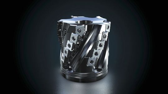 Die besondere Geometrie und Konstruktion des Blaxx-Igelfräsers M3255 gewährleistet einen sicheren Zerspanungsprozess.(Bild:  Walter)