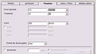 Das leistungsfähige Programm zur Berechnung von Differenzdruckmessungen kann auch die deltaflow Durchflusssonden berechnen.  (Bild: Systec Controls)
