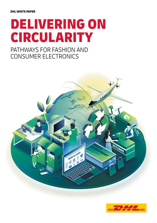 (Das Whitepaper „Delivering on Circularity“ bietet detaillierte Informationen zur Kreislaufwirtschaft. (Bild: DHL))