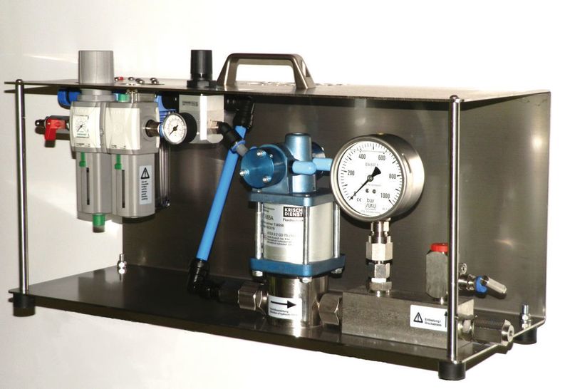 Hydro-pneumatisches Hochdruck Prüfsystem KDDPA (Krisch-Dienst)