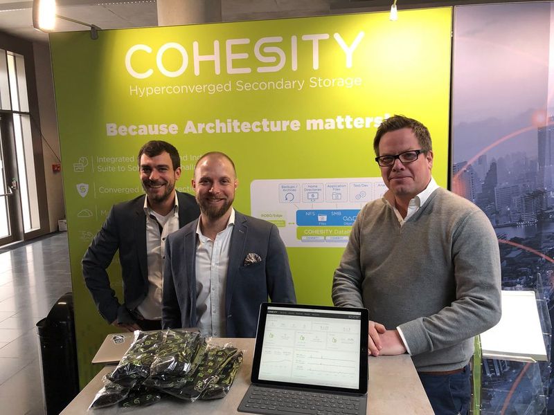 Guten Morgen Stuttgart! @Cohesity freut sich auf tolle Diskussionen rund um das Thema Secondary Storage! #storagetc  (Bild: Cohesity, Jens Festag)