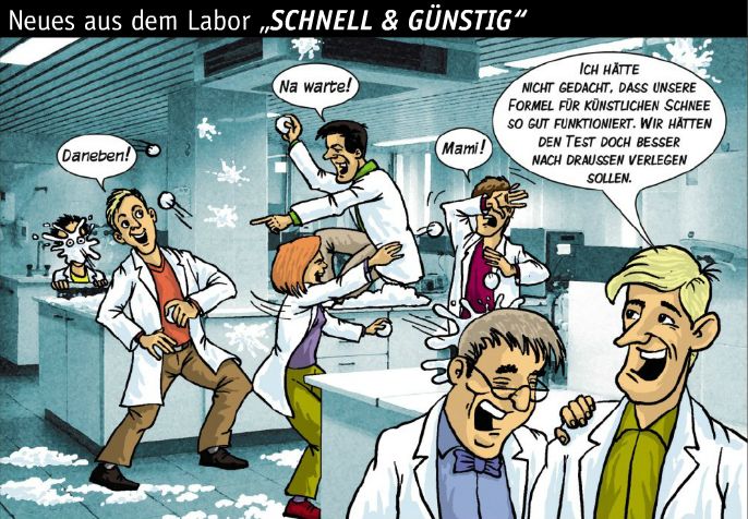 Übersicht unserer Bildergalerien (Comic: www.rainer-e-ruehl.blogspot.com) (Bild: LABORPRAXIS/Rühl)