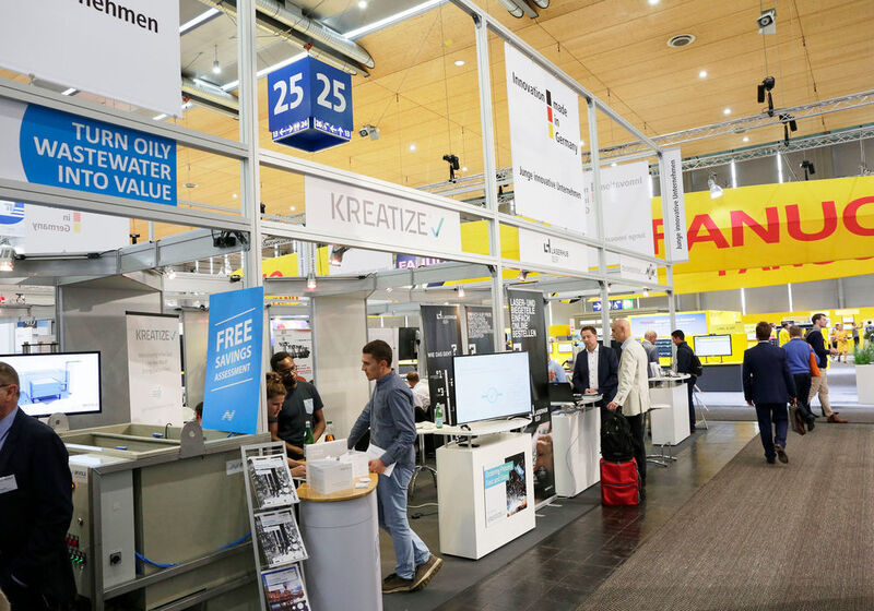 Die Beteiligung am BMWi-Gemeinschaftsstand Innovationen Made in Germany, beispielsweise auf der Metav 2018 in Düsseldorf, erleichtert Start-up-Unternehmen den Durchbruch am Markt. (VDW)
