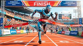 In China, genauer gesagt, in Peking, haben zwei chinesische Roboter von sich Reden gemacht. Der eine übertraf den bisherigen Rekord im 100-Meter-Lauf (Symbolbild). Und der andere brillierte mit seiner Expertise als Torschütze ... (Bild: KI-generiert)