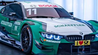 Ab 4. Mai am Start bei der DTM: der über 600 PS-starke Rennwagen BMW M4 DTM vom BMW Team RMG.  (Schaeffler)