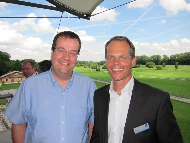 Udo Riedel (l.), CenterTools, mit Andreas Bechtold, Infinigate  (Bild: IT-BUSINESS)