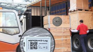 Der digitale Schocksensor G-Log zeichnet zeitgenau auf, wenn es zu Erschütterungen oder kritischen Temperatur-Ereignissen kommt.  (Aspion)