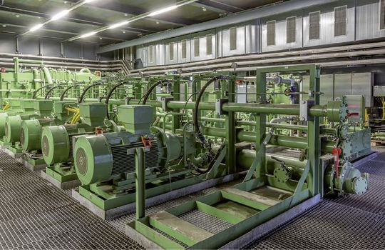 (Hydraulikanlage der Dillinger Hütte als 3D-Modell. Bild: Otto Zimmermann)