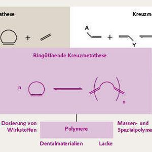 Abbildung 1: Anwendungsbereiche der Olefinmetathese (Grafik, Quelle: Evonik Industries)