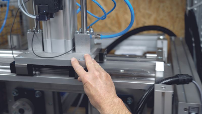 In den Prüfmaschinen von Zedler sind viele Komponenten von Norelem verbaut, etwa Profilführungsschienen mit Führungswagen sowie Arretierbolzen, die eine Veränderung der Arretierstellung durch Querkräfte verhindern.(Bild:  Zedler-Institut/Norelem)