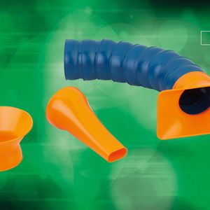 Die flexiblen Gelenkschläuche der Marke LOC-Line lassen sich an ein zentrales Absaugsystem oder einen Industriesauger anschließen und eignen sich zum Absaugen von Spänen, Rauch, Schmiernebel, Dampf, Gasen und anderen Medien. 