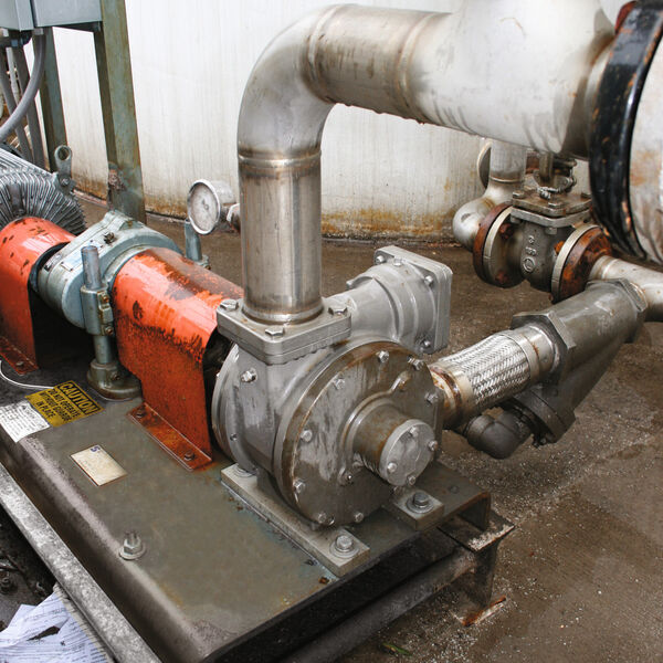 Sliding vane pumps like the SNP are ideal for use in various feedstock transfer applications found in and around soap and detergents manufacturing plants.  (Picture: Blackmer)