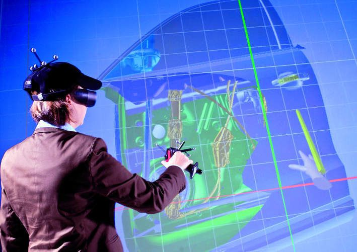 Bild 2: Über Virtual-Reality-Systeme wird nicht nur das Aussehen des neuen Wagens bestimmt, sondern auch eine detaillierte Einbau- und Montage-Simulation durchgeführt. (Archiv: Vogel Business Media)