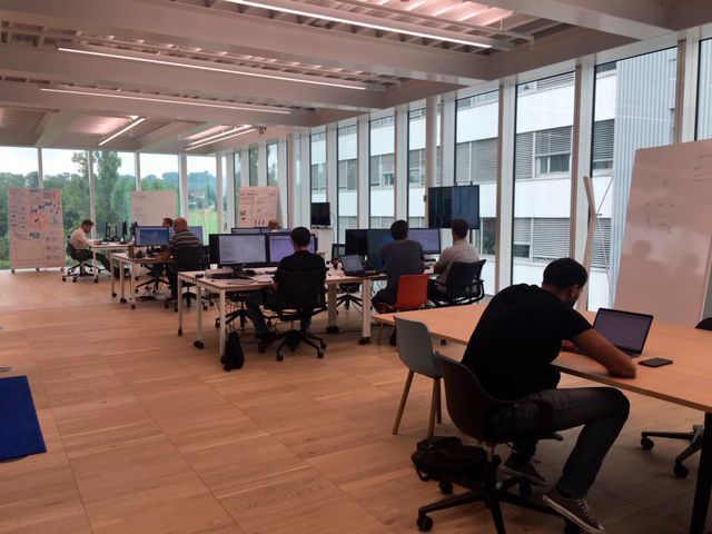 Modernes Arbeiten bei der Bühler Group im neu gebauten Innovationscampus CUBIC. (Susanne Reinshagen)