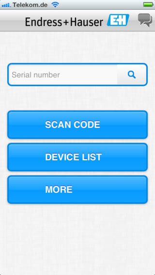 Über die Scannfunktion kann mittels des Datenmatrixcodes die Produktinformation abgerufen werden. (Endress+Hauser)