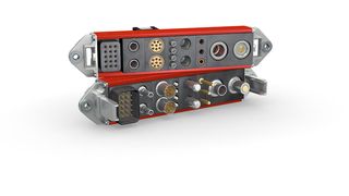 Stäubli, Anbieter innovativer Mechatronik-Lösungen in den drei Kernbereichen Connectors, Robotics und Textile, ist auf der Hannover Messe 2019 mit einem breiten Portfolio vertreten. Das modulare Steckverbindersystems Combi-Tac steht im Fokus. (Stäubli)