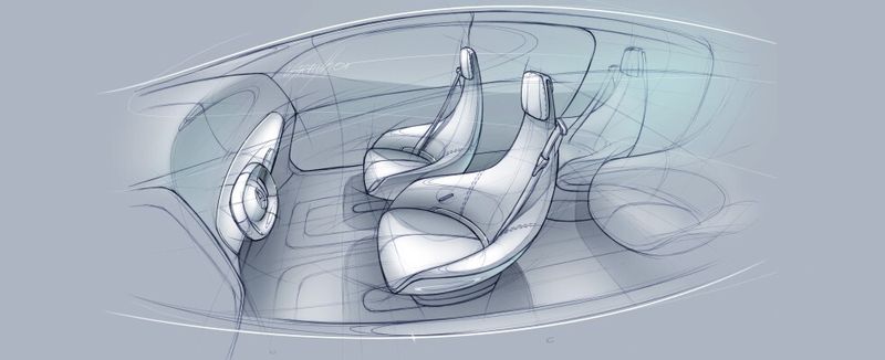 Mercedes-Benz F015 Luxury in Motion:Fließende Übergänge prägen loungeartigen Innenraum. Freiraum: Luxus-Lounge mit Komfort auf höchstem Niveau. (Mercedes-Benz)