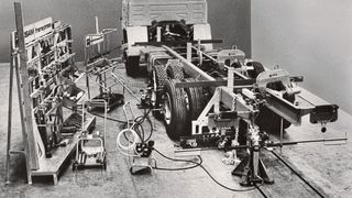 Rahmenrichtanlage von Josam in der ursprünglichen Ausführung von 1972. (Bild: Josam)