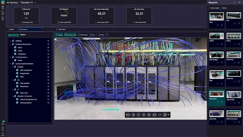 Der „Digital Twin Composer“ von Siemens erstellt industrielle Metaverse-Umgebungen in großem Maßstab und ermöglicht es Unternehmen, industrielle KI, Simulationen und physikalische Echtzeitdaten zu nutzen.(Bild:  Siemens AG)