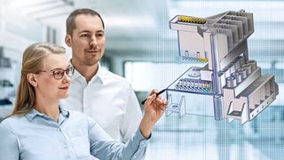 Mit digitalen Services will Phoenix Contact den Design-Prozess vereinfachen. Dazu zählen Konfiguratoren, technische Daten, kostenlose Produktmuster. (Bild: Phoenix Contact)