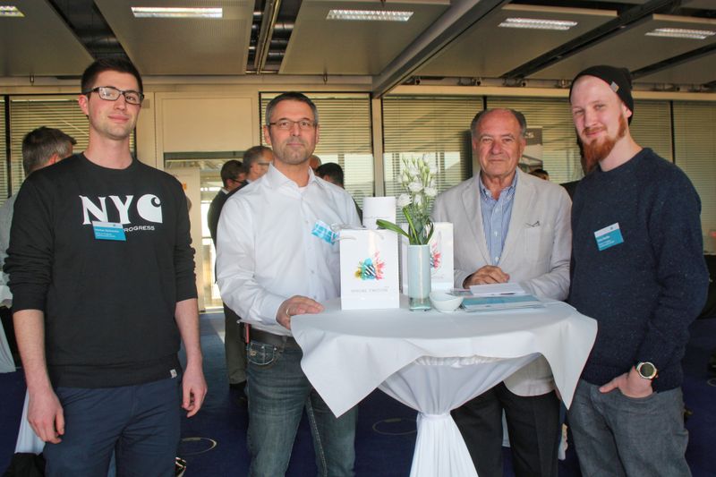 Markus Steinmeier (Work in Progress), Christoph Hofmaier, Marcel Herzog (beide Ostertag) und Felix Wailke (Work in Progress) (Bild: C4B)