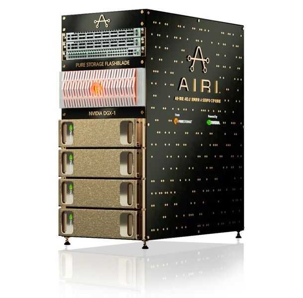 Das Airi-Rack von Nvidia und Pure Storage. (Pure Storage)