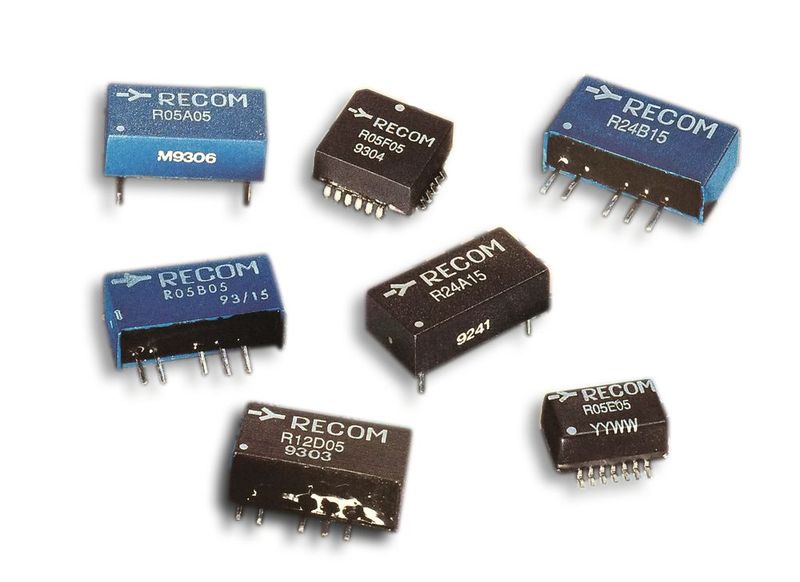 Entscheidende Entwicklung: Die ersten DC/DC-Spannungswandler werden vorgestellt. (Bild: RECOM Power)