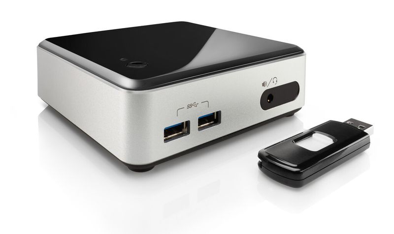 Der Wortmann Terra PC-Micro 5000 basiert auf dem neusten Intel NUC mit dem Broadwell-Prozessor Core  i3-5010U. (Bild: Wortmann)