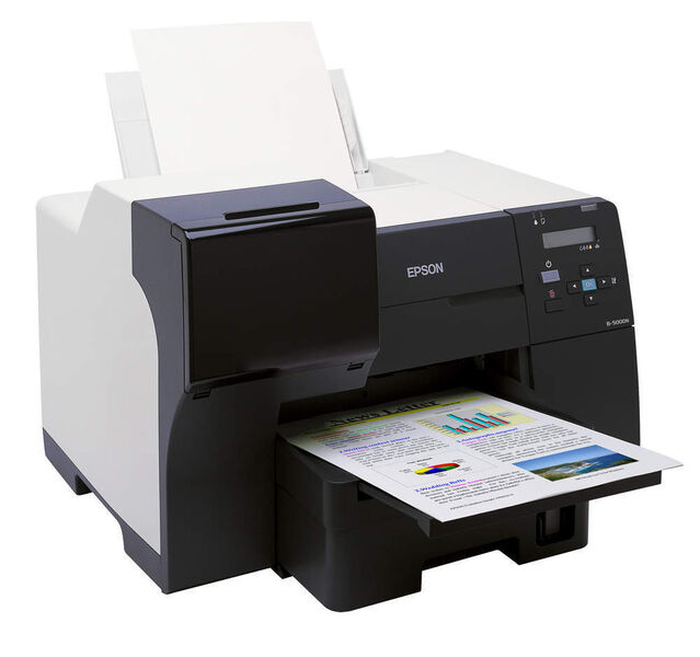 Neu im Programm von Epson sind seit kurzem die beiden Business Inkjet Printer B-300 und B-500DN. (Archiv: Vogel Business Media)