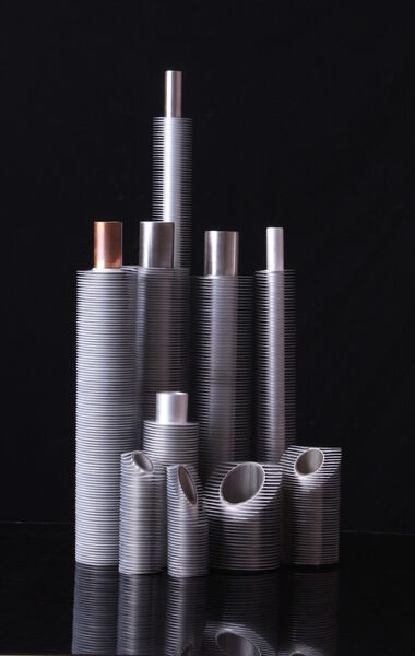 Extruded aluminium finned tubes from Visoka (Picture: Visoka)
