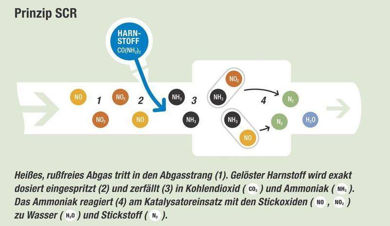 Funktionsschema der katalytischen Entstickung  (Bild: ebm-papst)