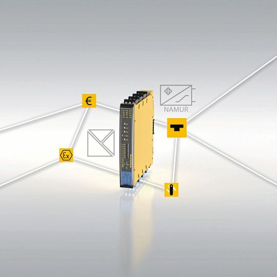 Trennschaltverstärker IM(X)18-4DI für Ex- und Nicht-Ex-Bereiche(Bild:  Hans Turck GmbH & Co. KG)