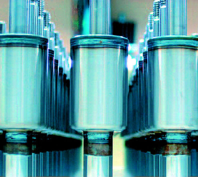 Beispiel einer Anwendung von Tailored Orbitals: lasergeschweißte Kolbenstangen. Bild: ThyssenKrupp Steel Europe (Archiv: Vogel Business Media)