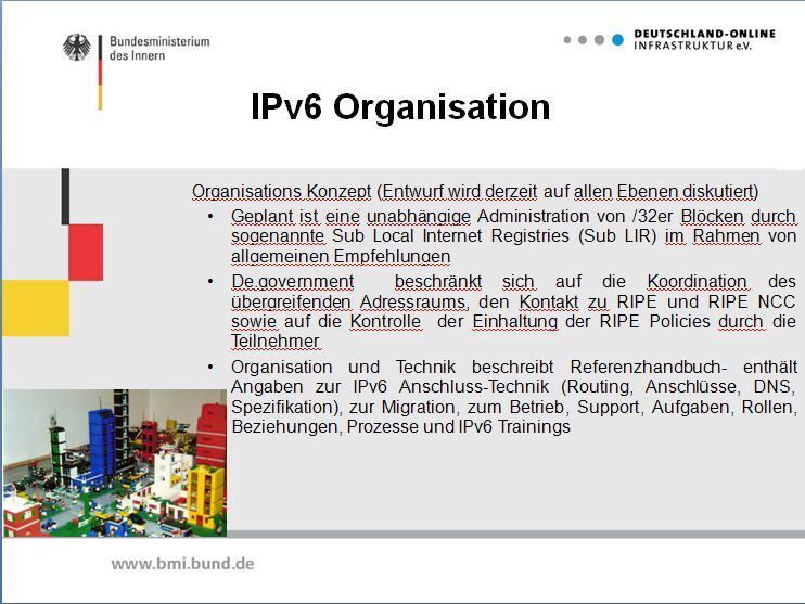 Geplant ist zunächst einmal eine Aufteilung in /32-Blöcke, die unabhängig voneinander (von den Bundesländern) administriert werden sollen. (Archiv: Vogel Business Media)