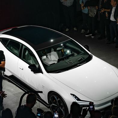 Der Polestar 5 wurde auf der IAA im Rahmen eines Abend-Events erstmals der Öffentlichkeit vorgestellt. (Bild: Polestar)