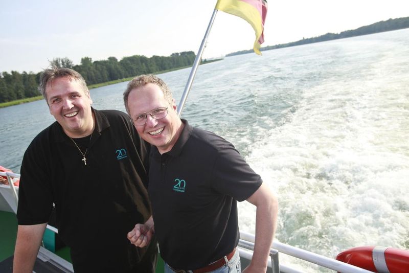 Die Geschäftsführer und Gründer von SoftEngine Dirk Winter und Matthias Neumer (v.l.n.r.). (Bild: SoftEngine)