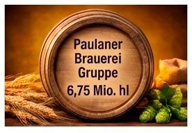Platz 4 – Paulaner Brauerei Gruppe – 6,75 Millionen Hektoliter (Bild: Gemini 3 Pro Image / KI-generiert)