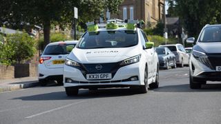 Nissan hat in London autonomes Fahren getestet. (Bild: Nissan)