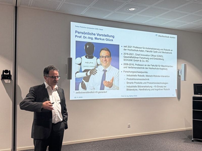 Impressionen vom swissRobotics Symposium 2025 am 5. November 2025 bei Stäubli Electrical Connectors AG in Alschwil. (Bild: Anne Richter, VCG)