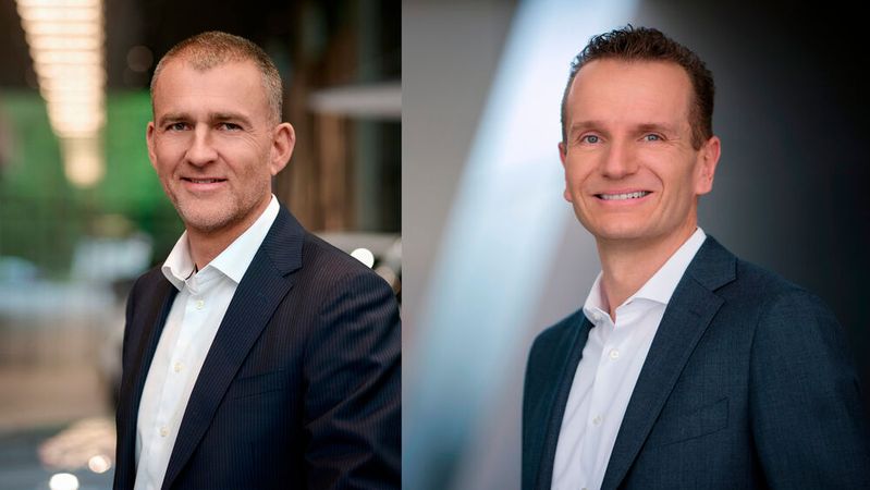 Tim Beltermann (re.) folgt auf Christian Ach als Leiter Markt Deutschland bei BMW.(Bild:  BMW)