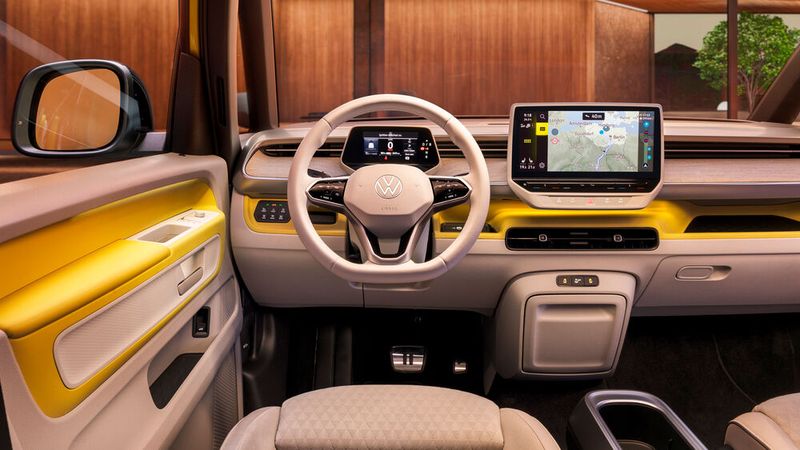 Die Infotainmentausstattung erinnert an die anderen ID-Modelle.  (Bild: Volkswagen)