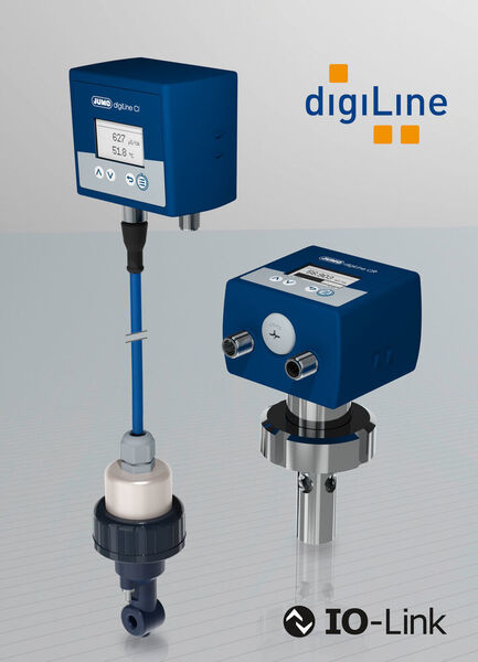 Jumo Digiline ist ein busfähiges Anschlusssystem für digitale Sensoren in der Flüssigkeitsanalyse. Neu im Programm sind Digiline-Sensoren zur konduktiven (CR) und induktiven (Ci) Messung der elektrolytischen Leitfähigkeit. Darüber hinaus bietet Jumo auch eine Variante mit einer IO-Link-Schnittstelle an. (Jumo)