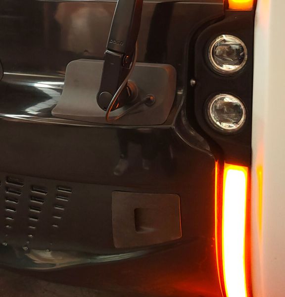 Wipers starter motor cover and wipers washer reservoir flap valve on Olli 2.0. (CRP Technology)