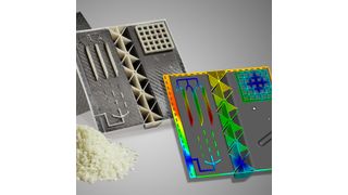 Bauteilmuster aus endlosfaserverstärkten Verbundwerkstoffen (Bild: BASF)