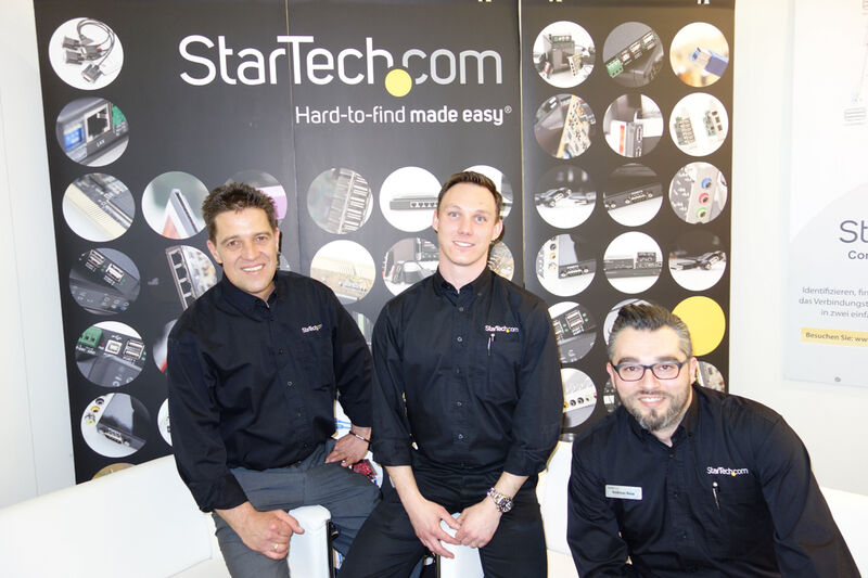 Das StarTech.com Team hilft beim Suchen und verbindet (v. l.) Christian Rathke, Sebastian Lesser und Andreas Rosa. (Bild: IT-BUSINESS)